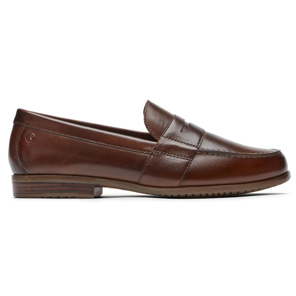 Rockport Singapore Mens Loafers - Classic Lite 2 Penny Brown - AP2759130